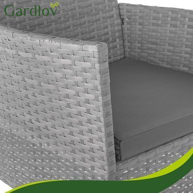 Садовая мебель из ротанга антрацитового цвета Gardlov 26907
