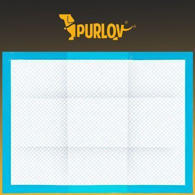 Пеленки для собак и кошек Purlov 17213, набор 100 одноразовых впитывающих пеленок 33&times;45 см + 30 пакетов для уборки за животными
