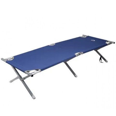 Раскладушка алюминиевая Lounger outdoor туристическая, армейская blue
