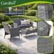 Садовая мебель из ротанга антрацитового цвета Gardlov 26907