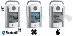 Охладитель воздуха Bluetooth колонка 3в1 аккумуляторный 2000mAh Carruzzo Q95D