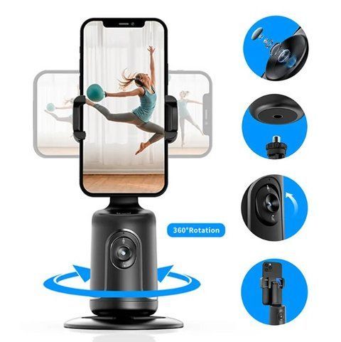 Штатив с датчиком движения Selfie Stick Auto Face Tracking Black