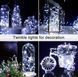 Світлодіодна дротяна Гірлянда Крапелька роси Їжачок 2.5 м 50 Led Батарейки Cool White