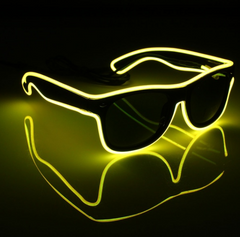 Очки светодиодные солнцезащитные El Neon ray yellow неоновые