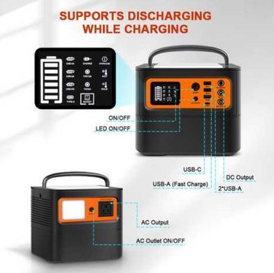 Портативна зарядна станція TIG FOX Portable Power Station T500 540Wh
