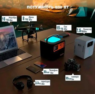 Портативна зарядна станція TIG FOX Portable Power Station T500 540Wh