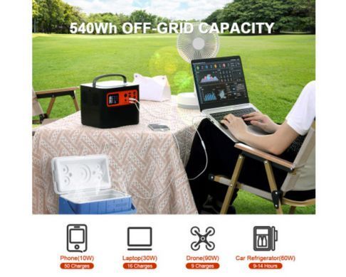 Портативна зарядна станція TIG FOX Portable Power Station T500 540Wh