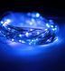 Светодиодная гирлянда нить капля росы 4.5м 50led батарейки Blue синяя