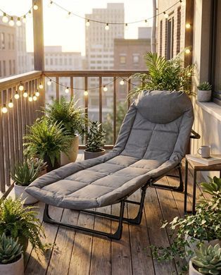 Портативная раскладная кровать Relax Outdoor 180х60х30 см, до 120 кг, 5 положений