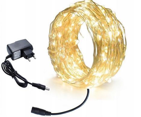 Світлодіодна гірлянда нитка LTL довжина 15м 200led в розетку 220в - 8 режимів світіння