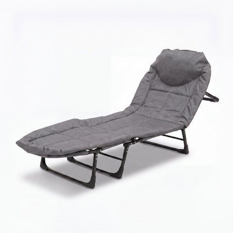 Раскладная кровать Relax Outdoor 200х66х30 см, стальной каркас, до 120 кг, 5 положений спинки