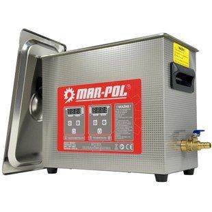 Ультразвуковая ванна мойка очиститель Mar-Pol M90075 6.5 л 180 Вт нагрев 200 Вт сталь