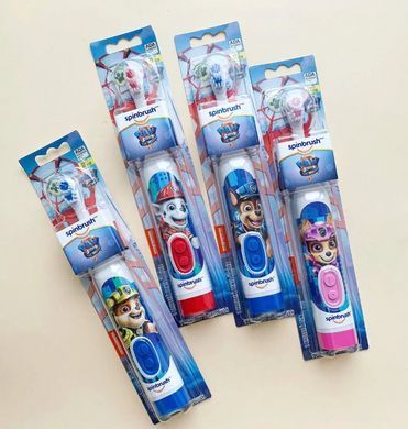 Електрична зубна щітка дитяча для дівчинки Paw Patrol Spinbrush