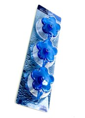 Крючки на присоске цветок голубой miomare