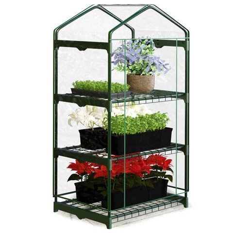 Теплица мини Plonos с полками 3 шт оранжерея 4921