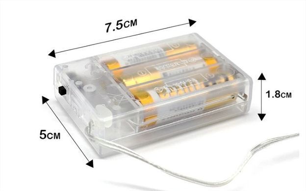 Светодиодная гирлянда нить Капля росы 10м 100led батарейки