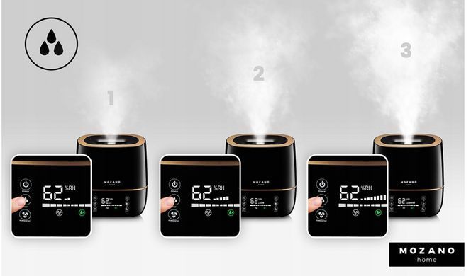 Увлажнитель воздуха Mozano Ultrasonic Air 5L с ароматерапией Black